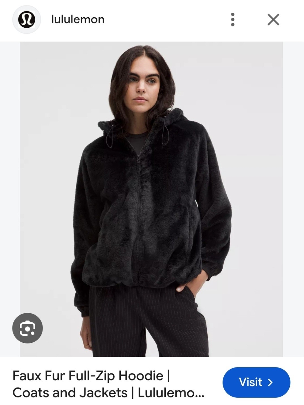 IN SEARCH OF: Lululemon Faux Fur Zip